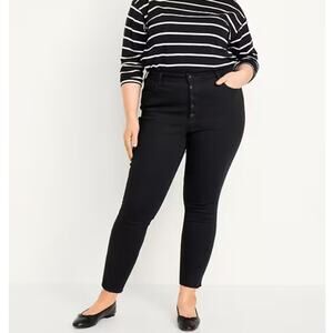 Old Navy Extra High-Waisted Rockstar 360° Stretch Super-Skinny Jeans Sz: 18T